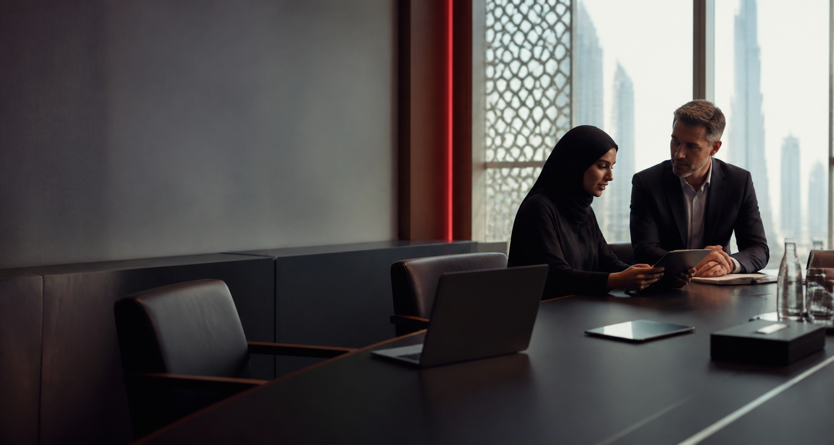 Business technology planning in a UAE boardroom
